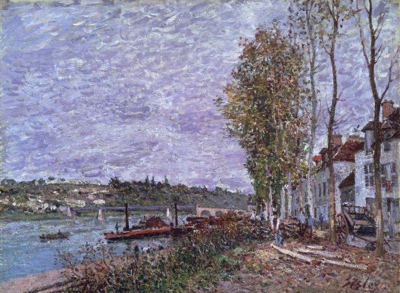 Alfred Sisley Overcast Day at Saint-Mammes